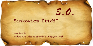 Sinkovics Ottó névjegykártya